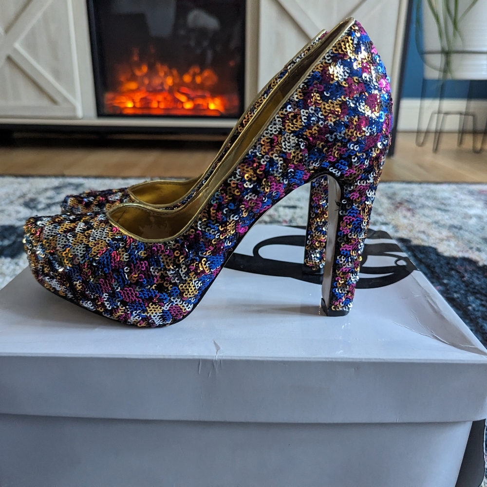 Nine West Heels - Sequin - Make an Offer!